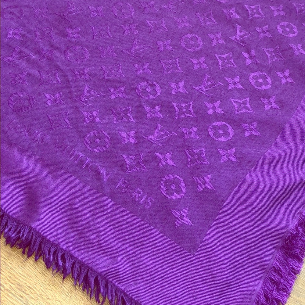 Louis Vuitton Vibrant Purple Monogram Scarf
